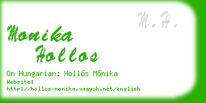 monika hollos business card