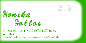 monika hollos business card